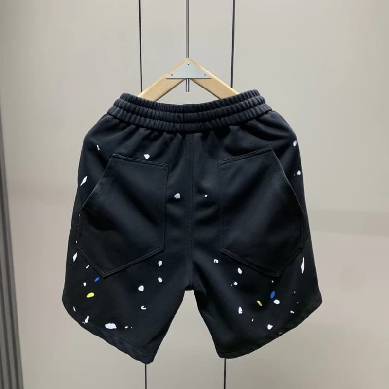 【メンズ】スウェットパンツ 飛沫模様ゆったりショートパンツ