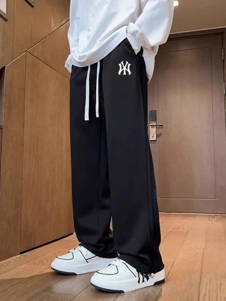 【メンズ】スウェットパンツ ゆったりシルエットストレートパンツ