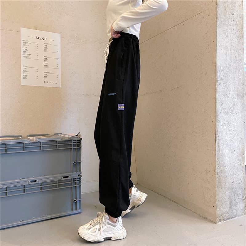 【レディース】スウェットパンツ スウェットパンツ ゆったりくつろぎ裾絞りパンツ