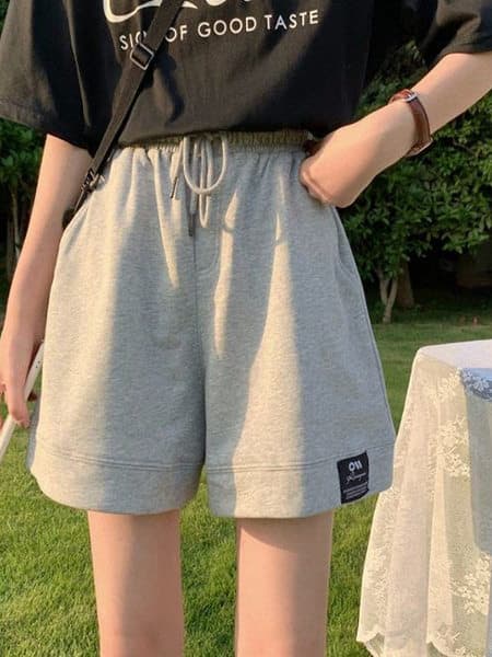 【レディース】スウェットパンツ スウェットパンツ ゆったりリラックスハーフパンツ