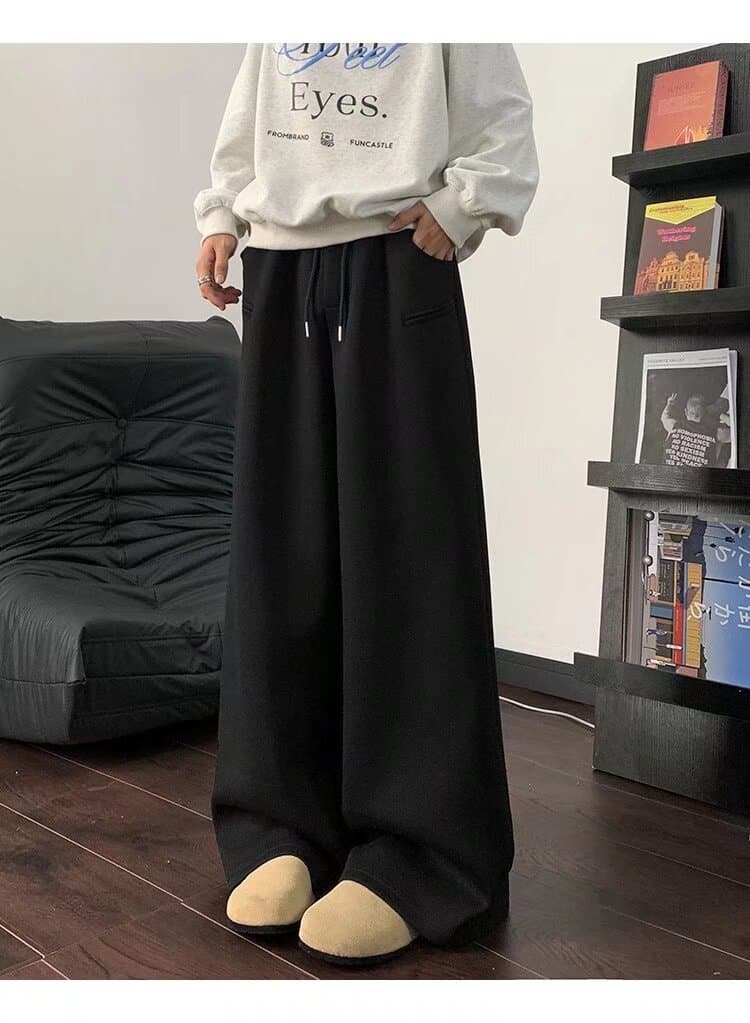 【メンズ】スウェットパンツ ゆったりくつろぎワイドスウェットパンツ