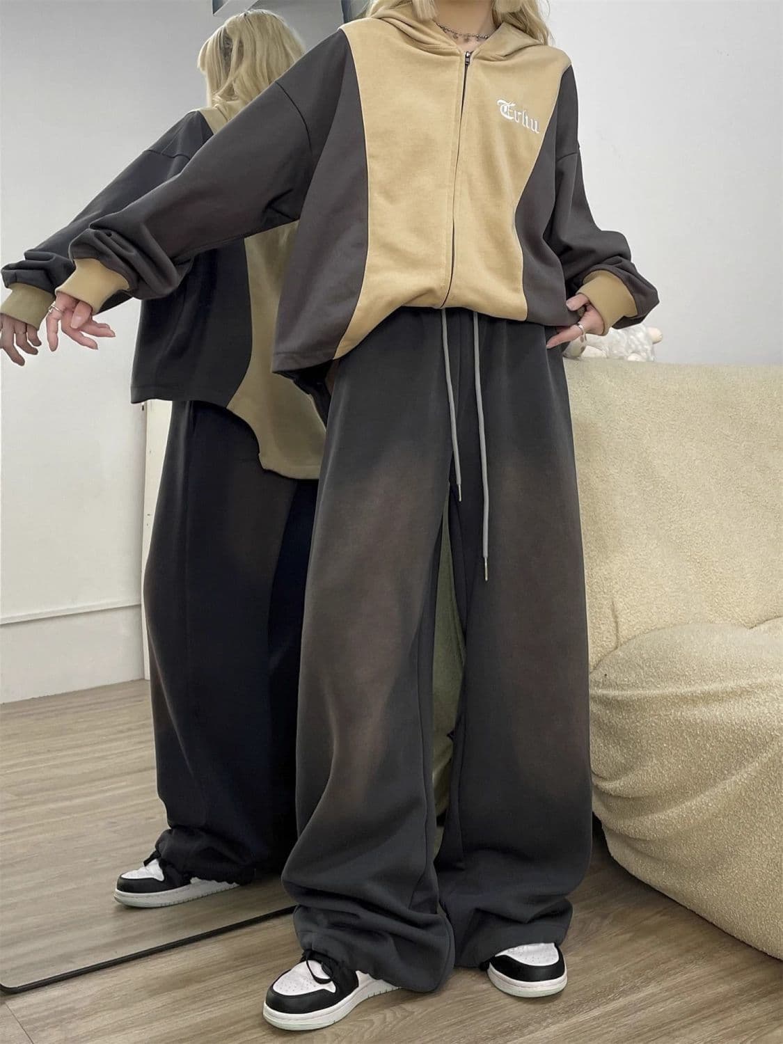 【レディース】スウェットパンツ ゆったりリラックス超ワイドパンツ