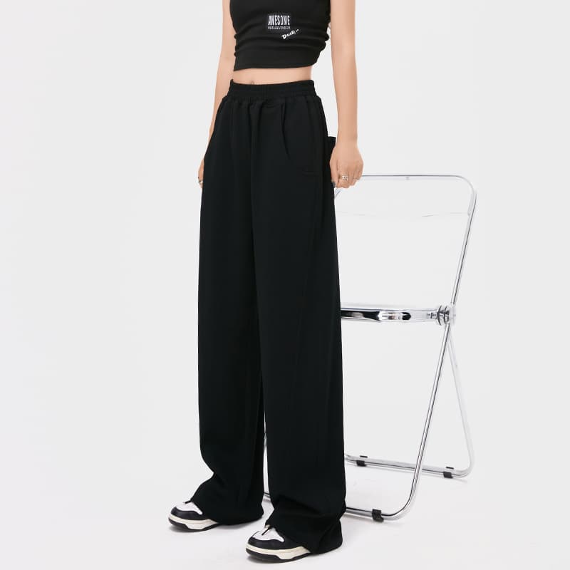 【レディース】スウェットパンツ スウェットパンツ ゆったりリラックスワイドパンツ