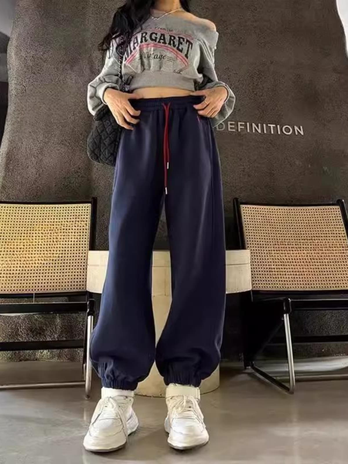 【レディース】スウェットパンツ スウェットパンツ ゆったりリラックスワイドパンツ