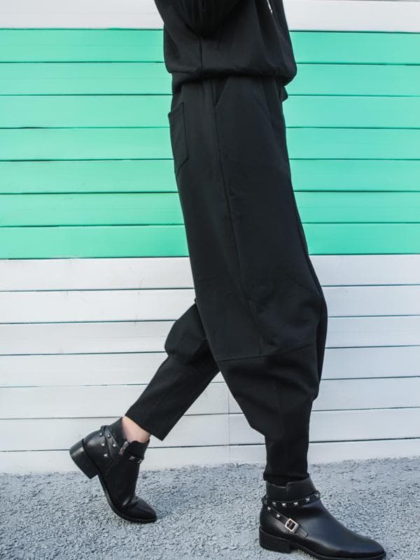 【レディース】スウェットパンツ スウェットパンツ 個性派ドロップクロッチパンツ