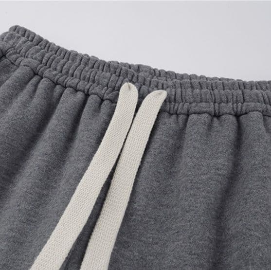 【レディース】スウェットパンツ スウェットパンツ厚手冬素材 ゆったり楽ちん 紐付きワイドパンツ