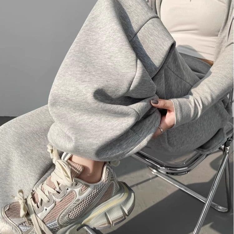 【レディース】スウェットパンツ ゆったりリラックスワイドスウェットパンツ