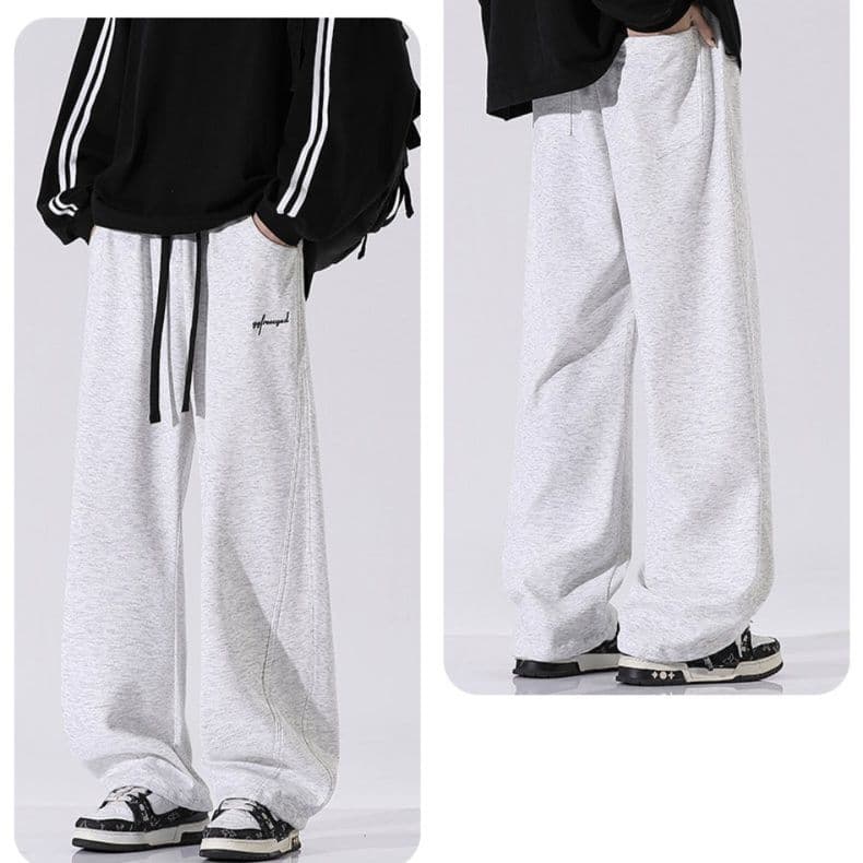 【メンズ】スウェットパンツ 緩やかなシルエット リラックススウェットパンツ