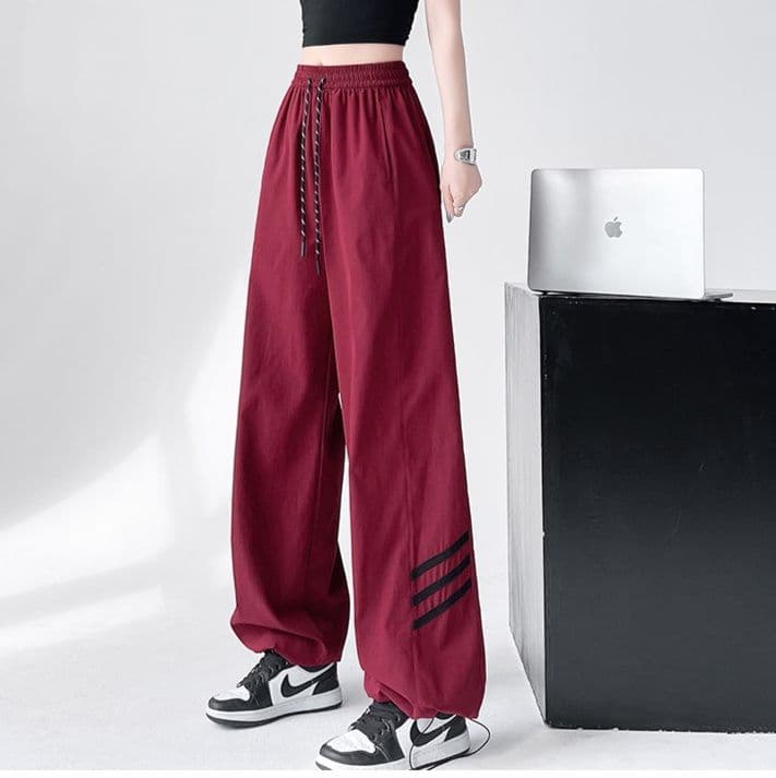 【レディース】スウェットパンツ スウェットパンツ ゆったりくつろぎストリート風パンツ