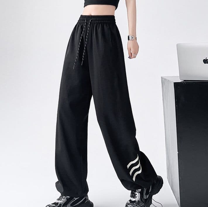 【レディース】スウェットパンツ スウェットパンツ ゆったりくつろぎストリート風パンツ
