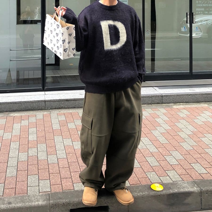 【メンズ】スウェットパンツ スウェットパンツ ゆったり大容量ポケット付きあたたか素材パンツ