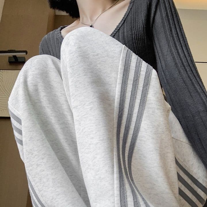 【レディース】スウェットパンツ ゆったりシルエット 縦長美脚 ワイドスウェットパンツ
