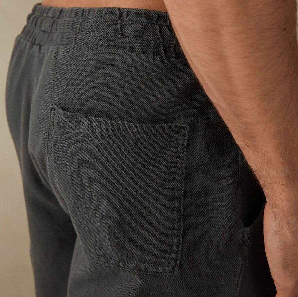 【メンズ】スウェットパンツ スウェットパンツ リラックス快適素材のドロストハーフパンツ