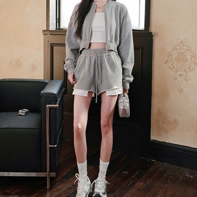 【レディース】スウェットパンツ スウェットパンツ ゆったりシルエット 快適ショートパンツ
