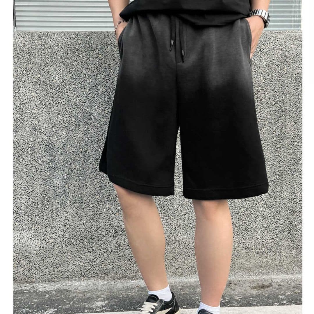 【メンズ】スウェットパンツ グラデーションスウェットパンツ ゆったりリラックスショートパンツ