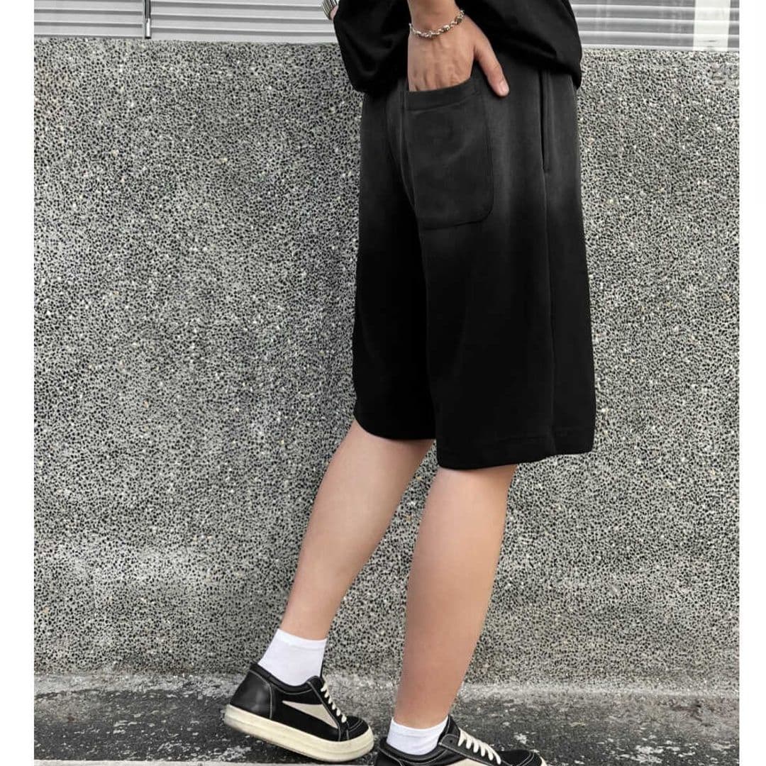 【メンズ】スウェットパンツ グラデーションスウェットパンツ ゆったりリラックスショートパンツ