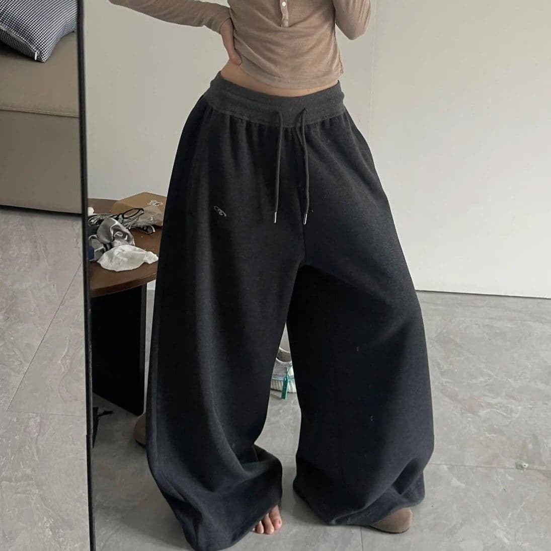 【レディース】スウェットパンツ スウェットパンツ ゆったりドレープ 極上リラックスパンツ