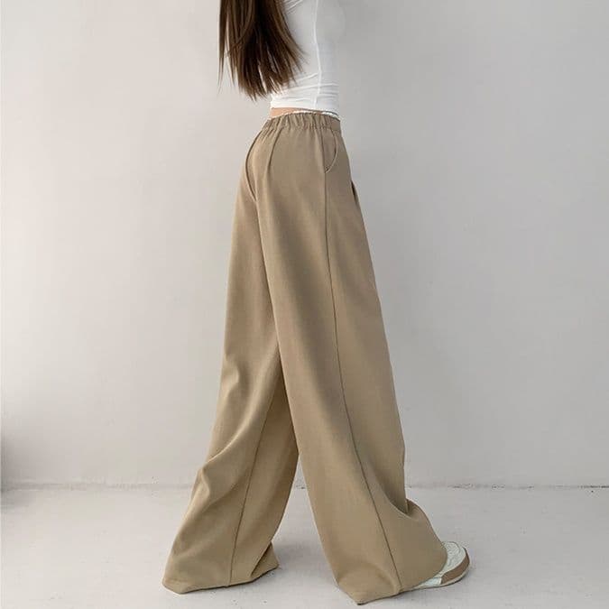 【レディース】スウェットパンツ リラックスワイドスウェットパンツ