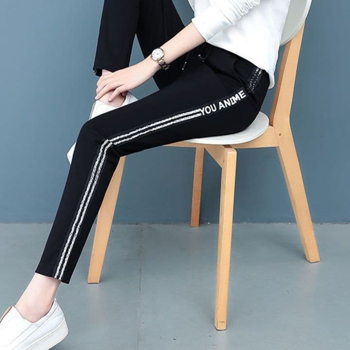 【レディース】スウェットパンツ スウェットパンツ サイドラインすっきりスキニーパンツ