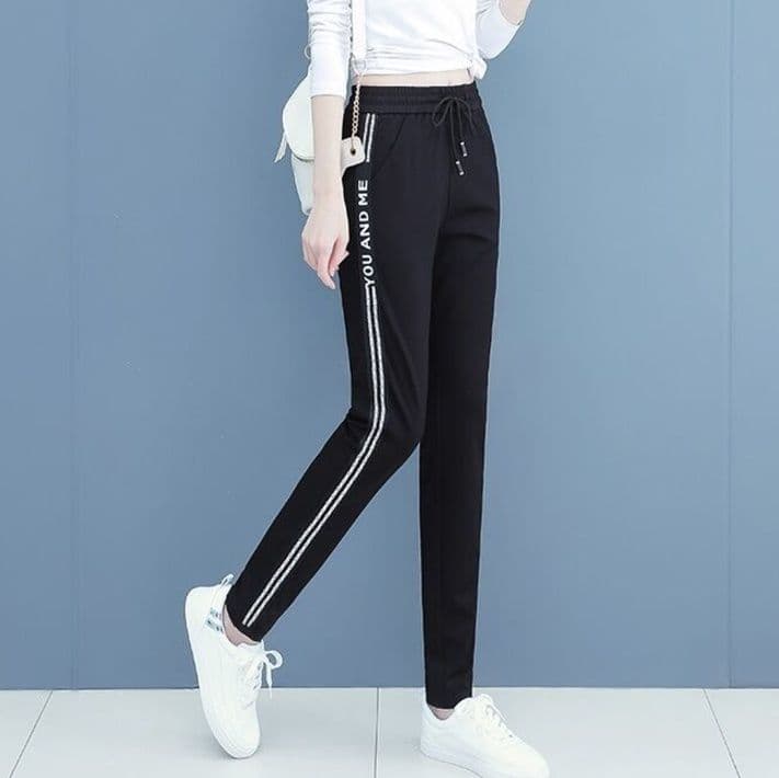 【レディース】スウェットパンツ スウェットパンツ サイドラインすっきりスキニーパンツ