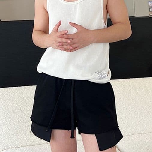 【メンズ】スウェットパンツ スウェットパンツ リラックス層付きショートパンツ