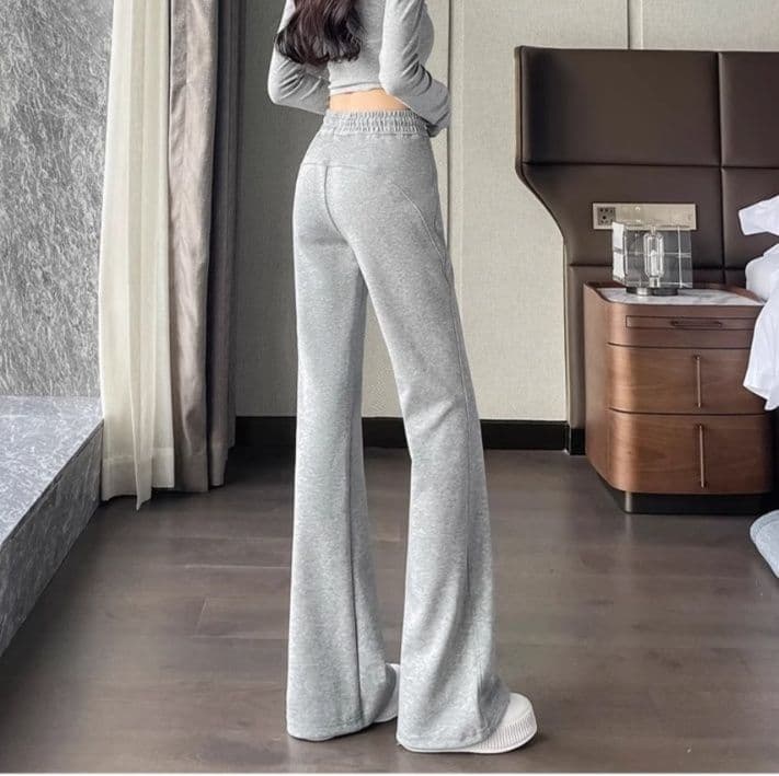【レディース】スウェットパンツ リラックスフレアスウェットパンツ