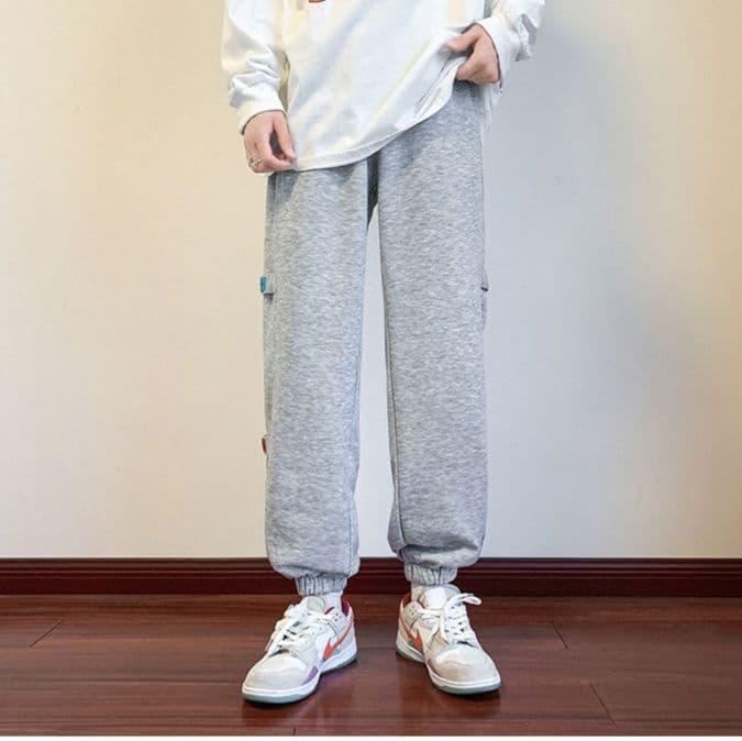 【メンズ】スウェットパンツ ゆったりリラックス裾絞りスウェットパンツ