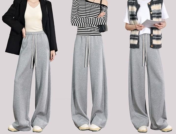【レディース】スウェットパンツ スウェットパンツ リラックスワイドパンツ ゆったりシルエット