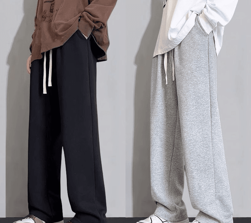 【メンズ】ゆったりストレートスウェットパンツ