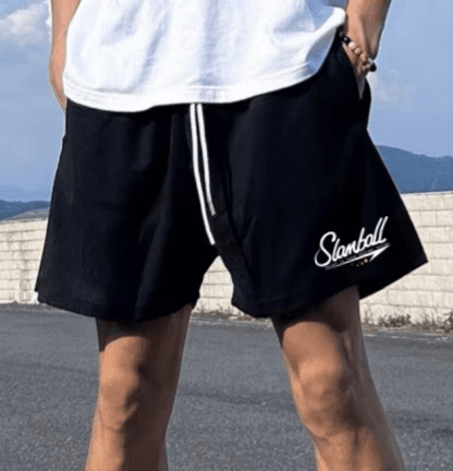 【メンズ】スウェットパンツ メッシュ素材バスケットボールショートパンツ