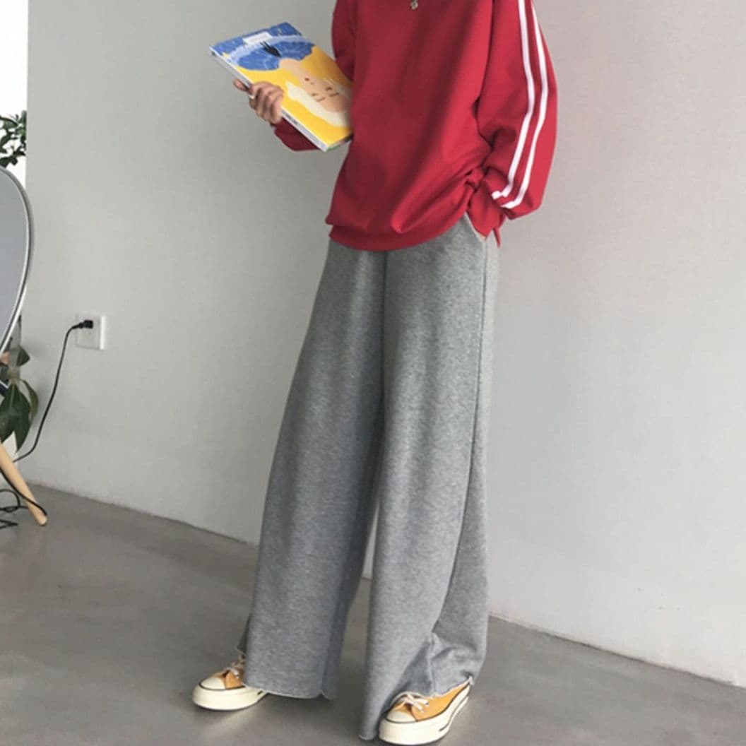 【レディース】スウェットパンツ リラックスワイドフレアスウェット