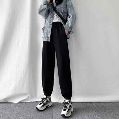 【レディース】スウェットパンツ リラックスストレートスウェットパンツ