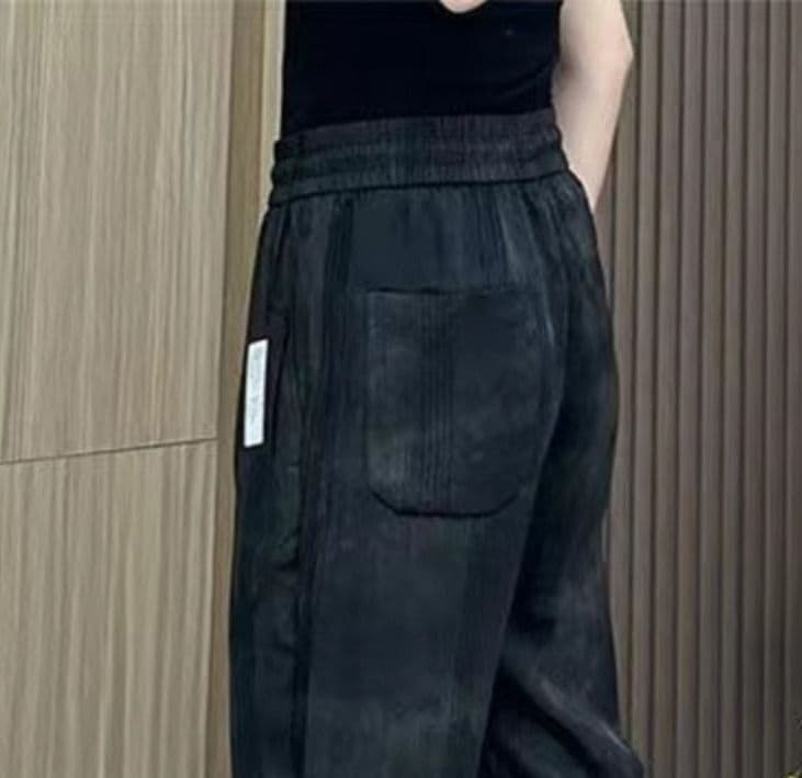 【レディース】和風テイスト ストレートスウェットパンツ