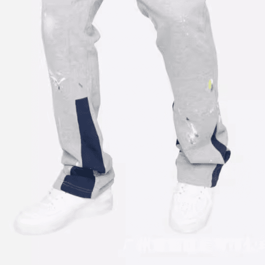 【メンズ】墨染め風ペイントストレートスウェットパンツ