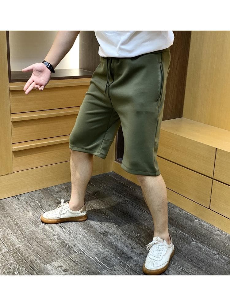 【メンズ】スウェットパンツ シンプル快適ハーフスウェットパンツ