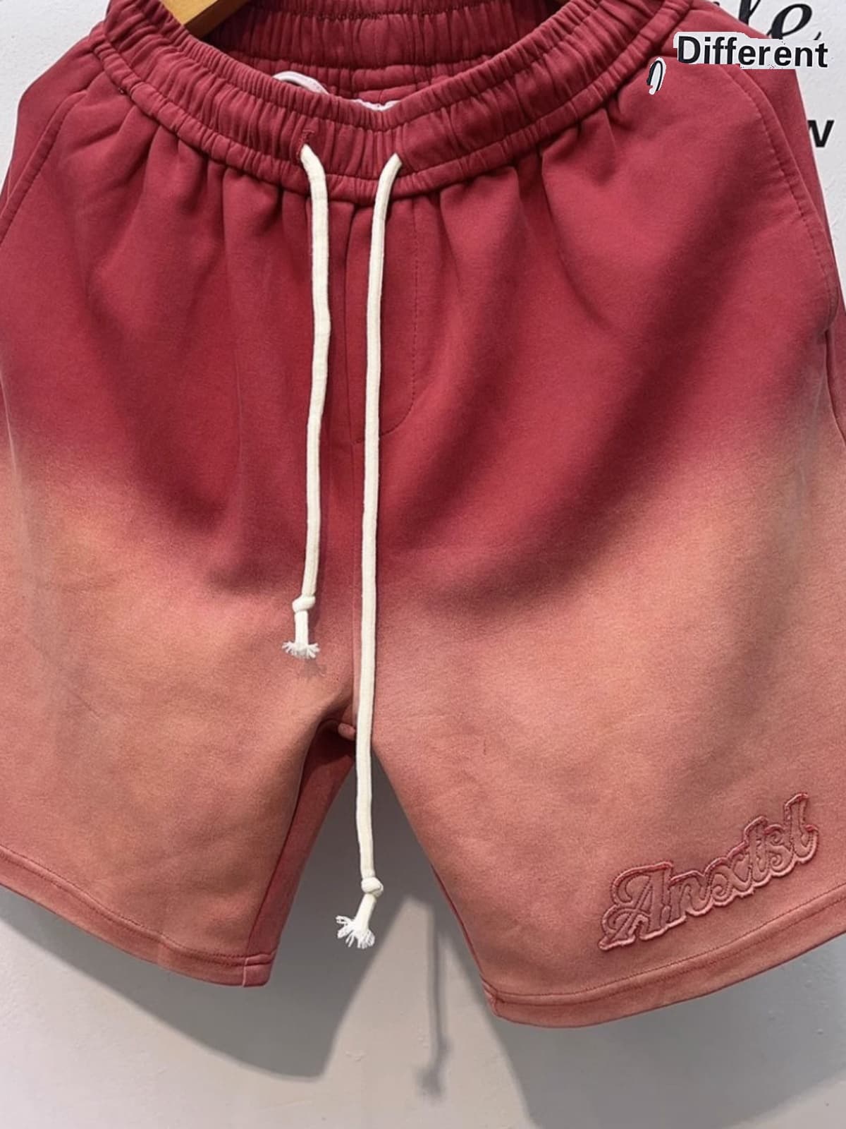 【メンズ】スウェットパンツ グラデーション加工ヘビーウェイトハーフパンツ