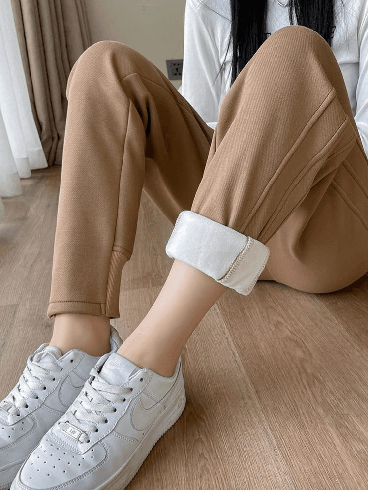 【レディース】スウェットパンツ あったか裏起毛ハーレムパンツ ゆったり