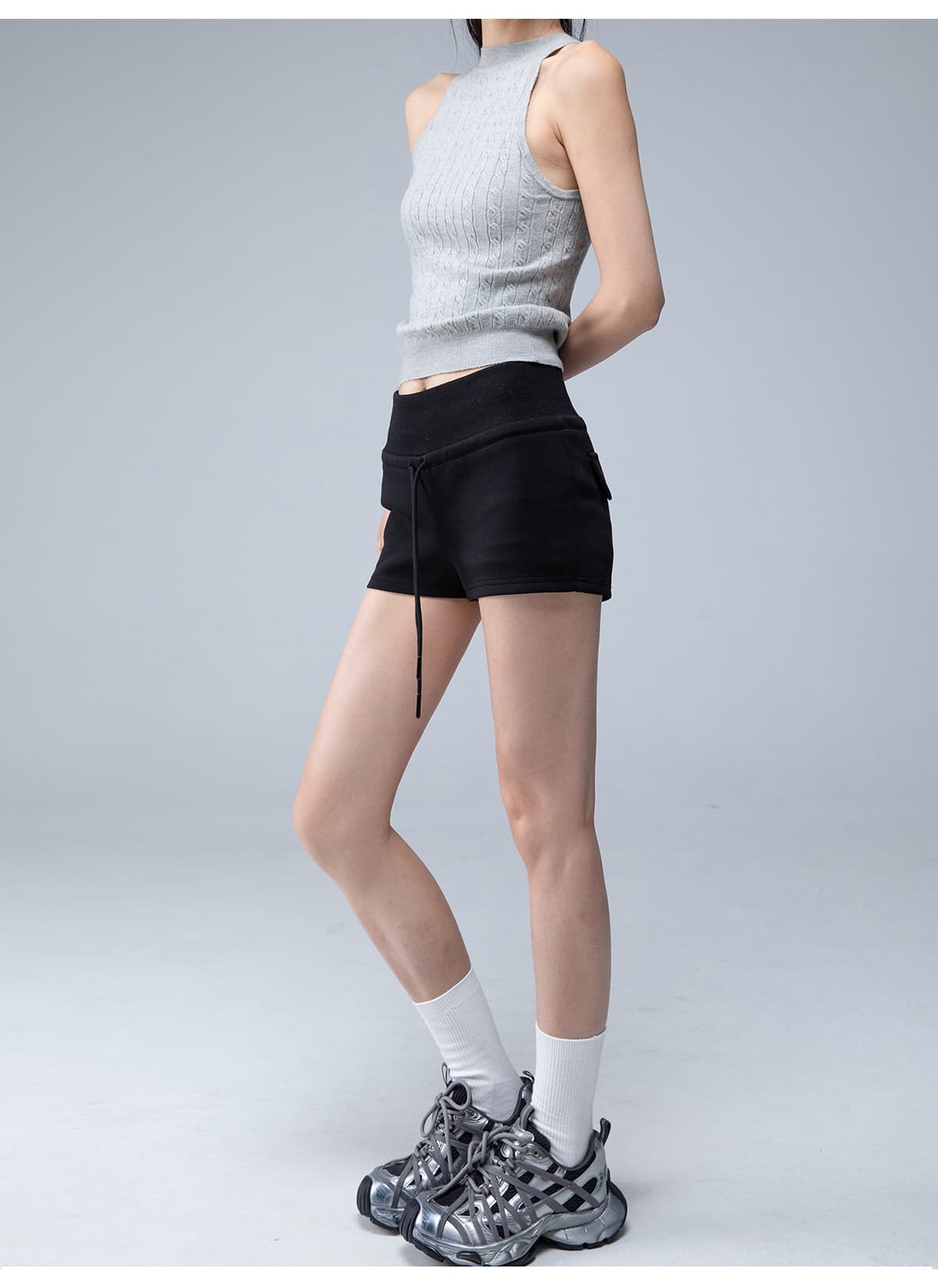 【レディース】スウェットパンツ スウェットパンツ ウエストゴム リラックス ショートパンツ