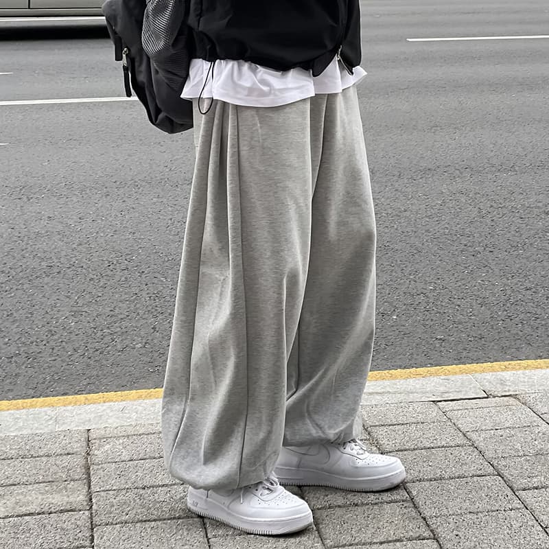 【メンズ】スウェットパンツ スウェットパンツ ふんわりリラックスワイドパンツ