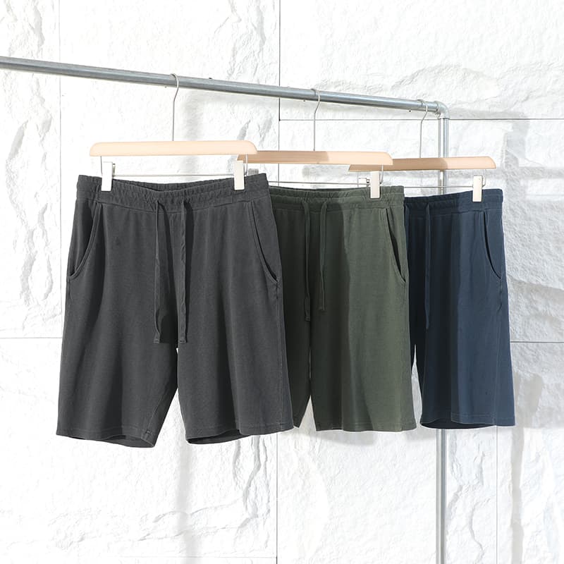 【メンズ】スウェットパンツ スウェットパンツ リラックス快適素材のドロストハーフパンツ