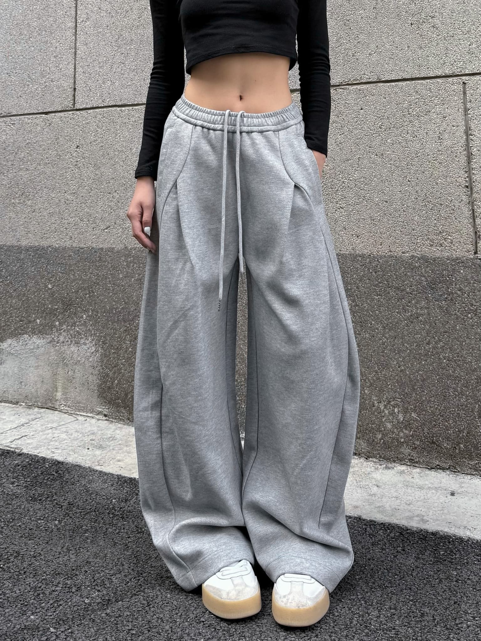 【レディース】スウェットパンツ スウェットパンツ ゆったりシルエット 楽ちんワイドパンツ