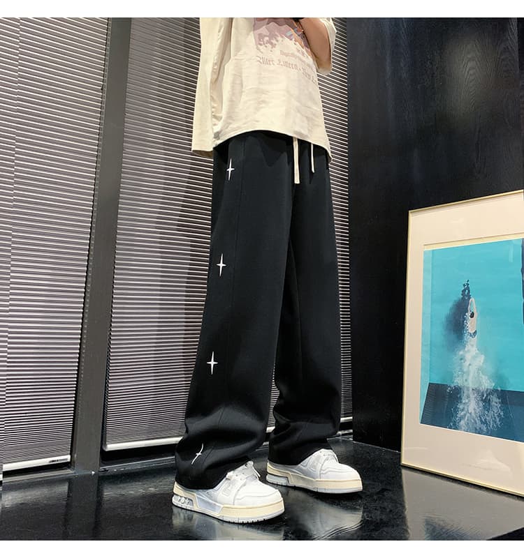 【メンズ】スウェットパンツ スウェットパンツ 星空ゆったりリラックスパンツ