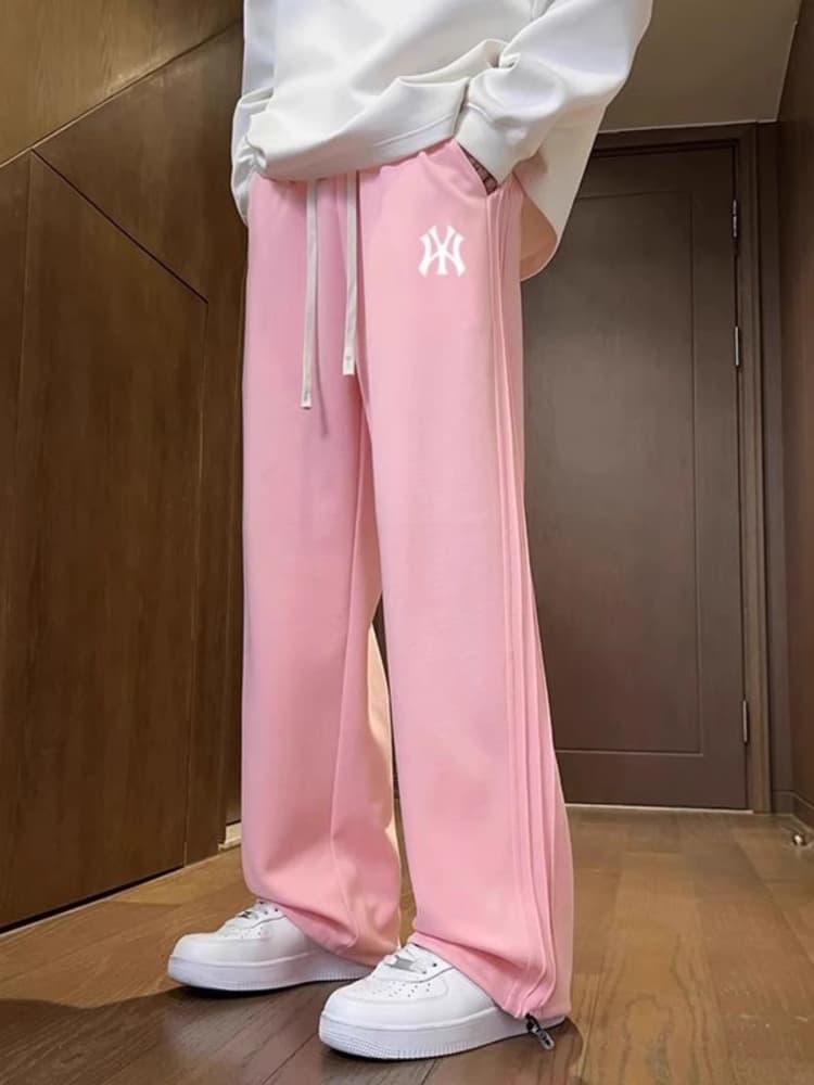 【メンズ】スウェットパンツ ゆったりシルエットストレートパンツ