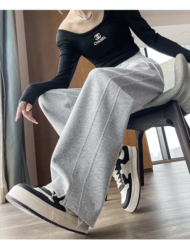 【レディース】スウェットパンツ スウェットパンツ ゆったりくつろぎ楽ちんワイドパンツ