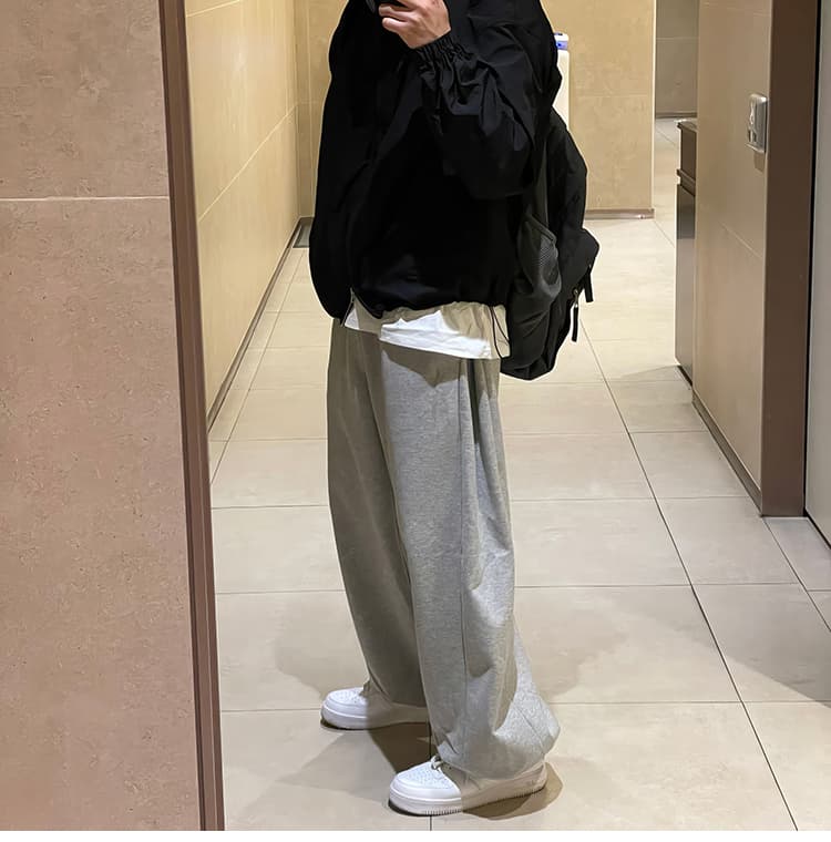 【メンズ】スウェットパンツ スウェットパンツ ふんわりリラックスワイドパンツ
