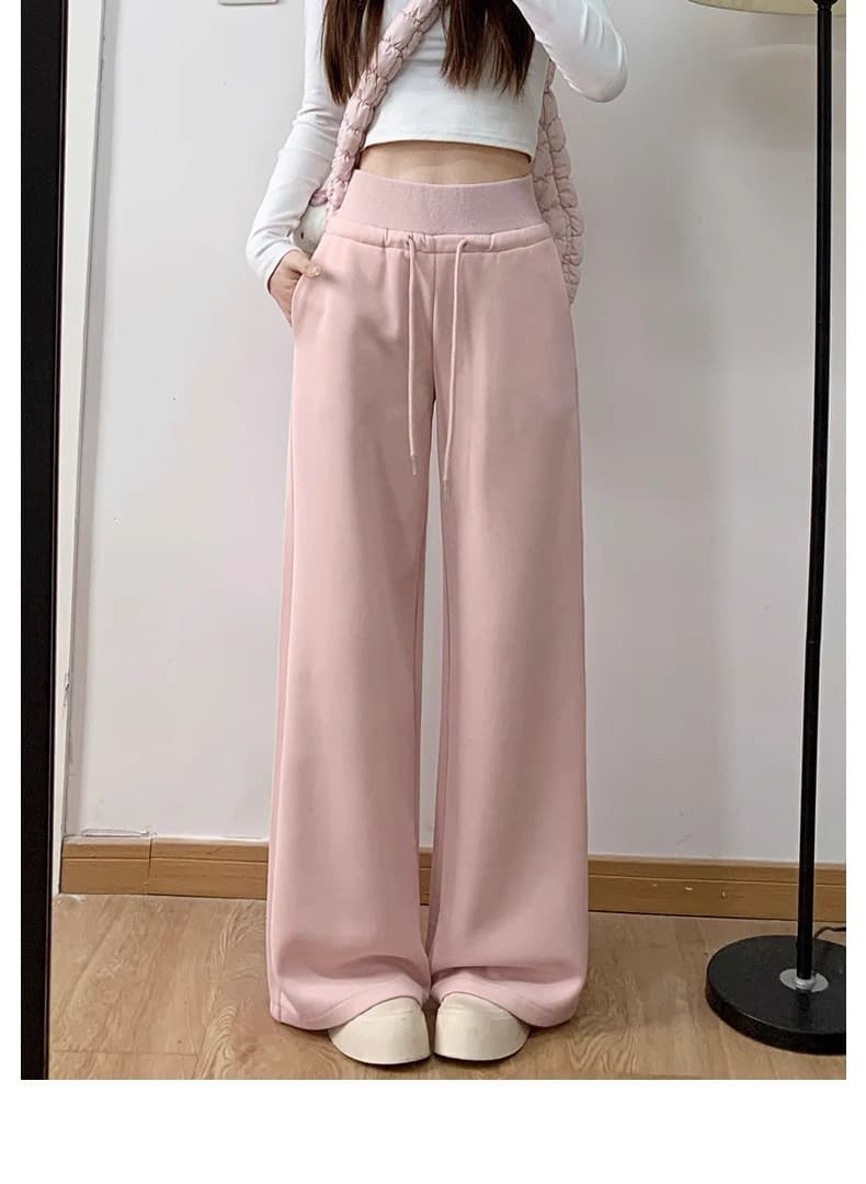 【レディース】スウェットパンツ ゆったりリラックスワイドスウェットパンツ