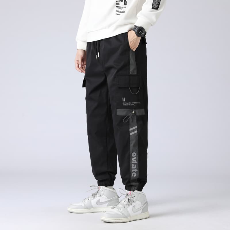 【メンズ】スウェットパンツ スウェットパンツ 機能性ポケット付きストリートパンツ