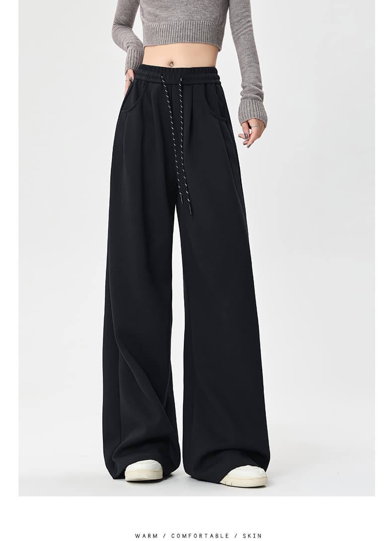【レディース】スウェットパンツ スウェットパンツ ゆったりシルエット 紐調節パンツ
