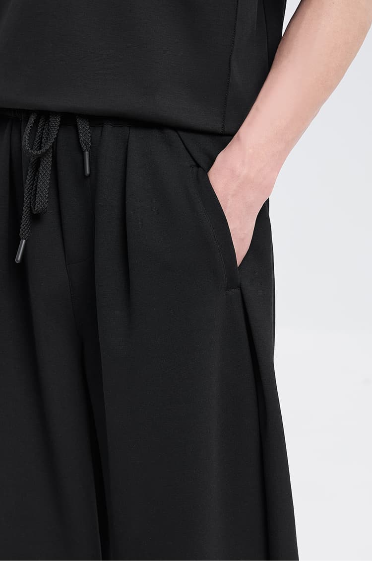 【メンズ】スウェットパンツ ゆったりドレープ リラックススウェットパンツ