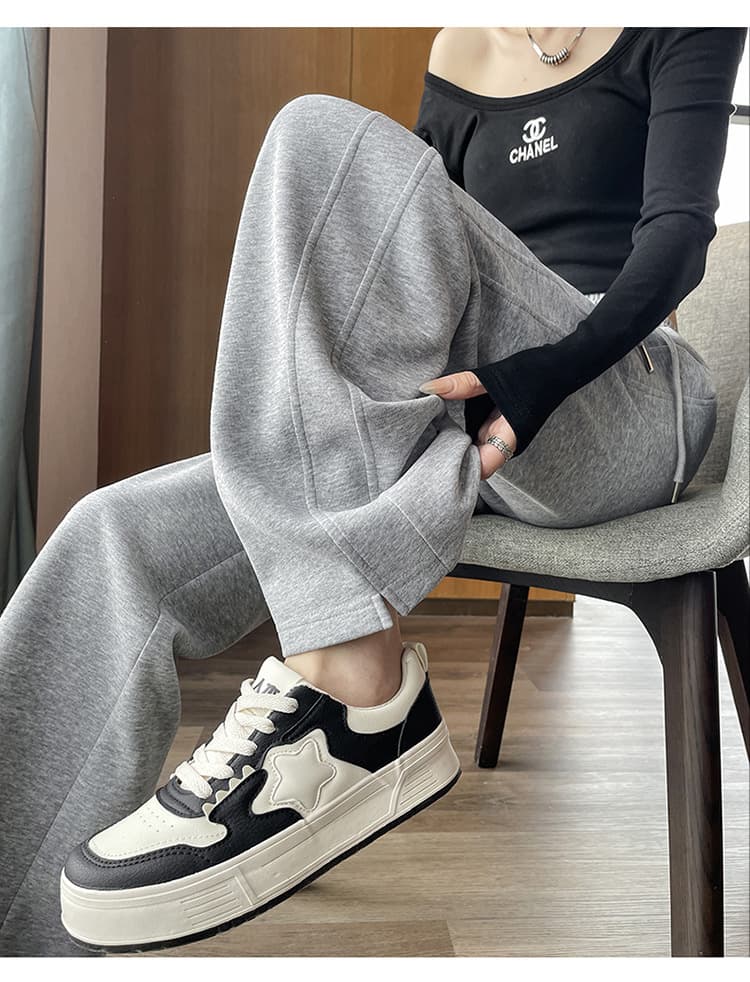 【レディース】スウェットパンツ スウェットパンツ ゆったりくつろぎ楽ちんワイドパンツ